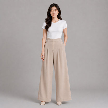 COLEGACY Women Wide Leg Pants