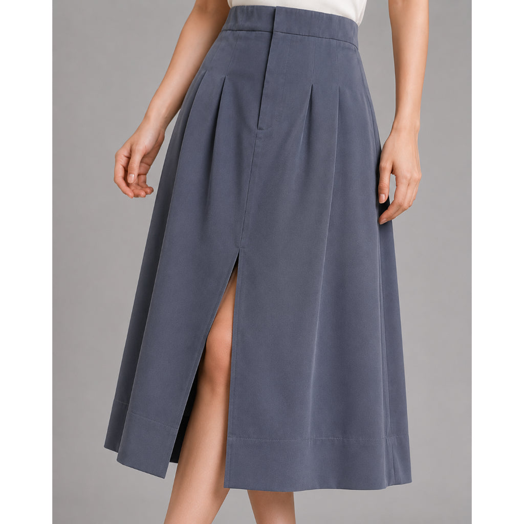 COLEGACY Women A-Line Midi Skirt