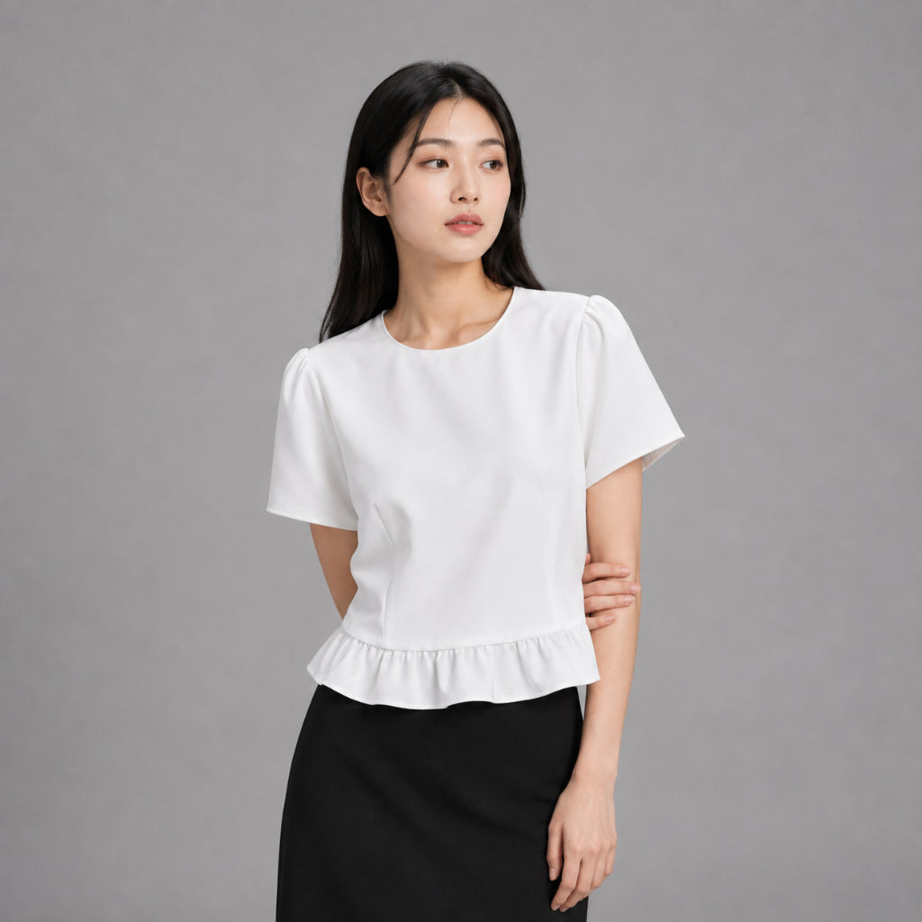 COLEGACY Women Puff Sleeve Top
