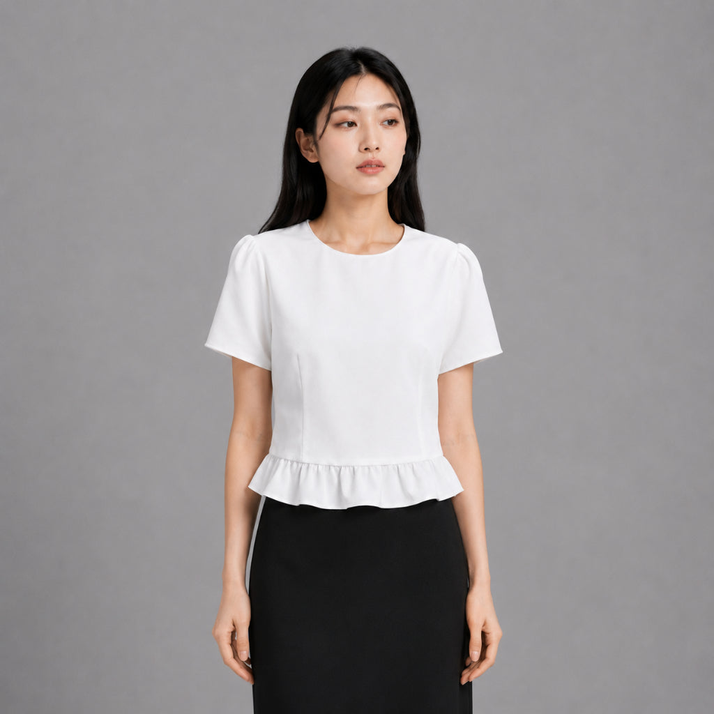 COLEGACY Women Puff Sleeve Top
