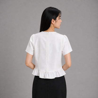 COLEGACY Women Puff Sleeve Top