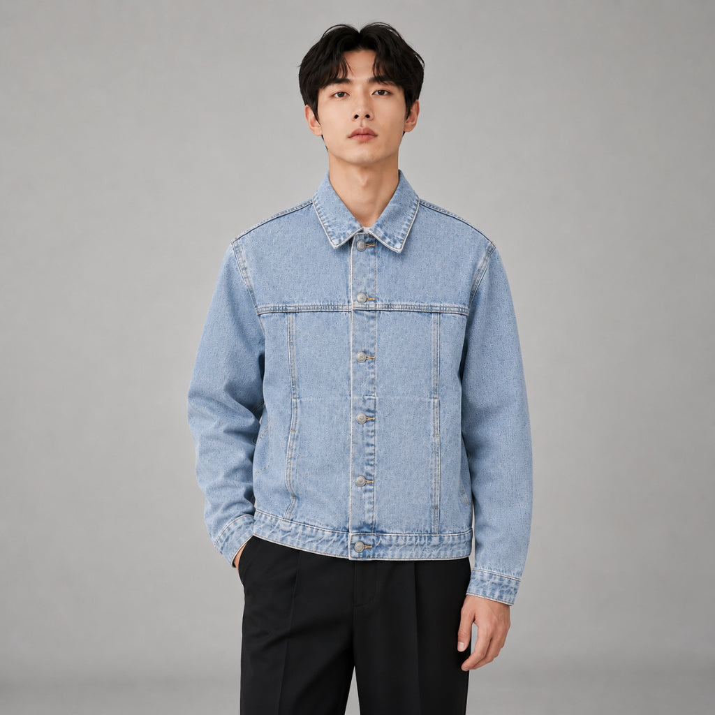 COLEGACY Men Long Sleeve Denim Jacket