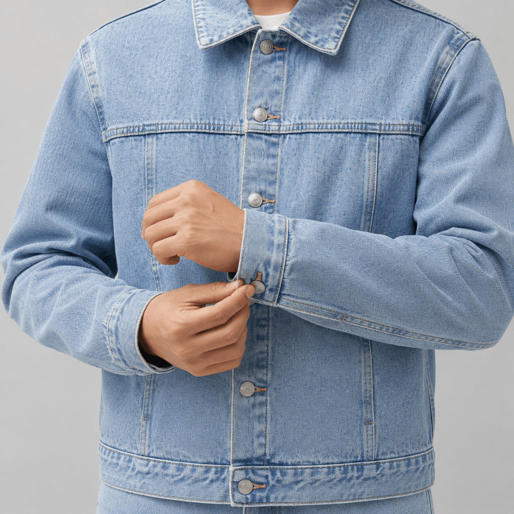 COLEGACY Men Long Sleeve Denim Jacket