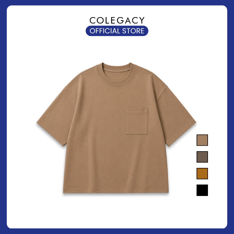 COLEGACY Men Oversized Pocket T-Shirt