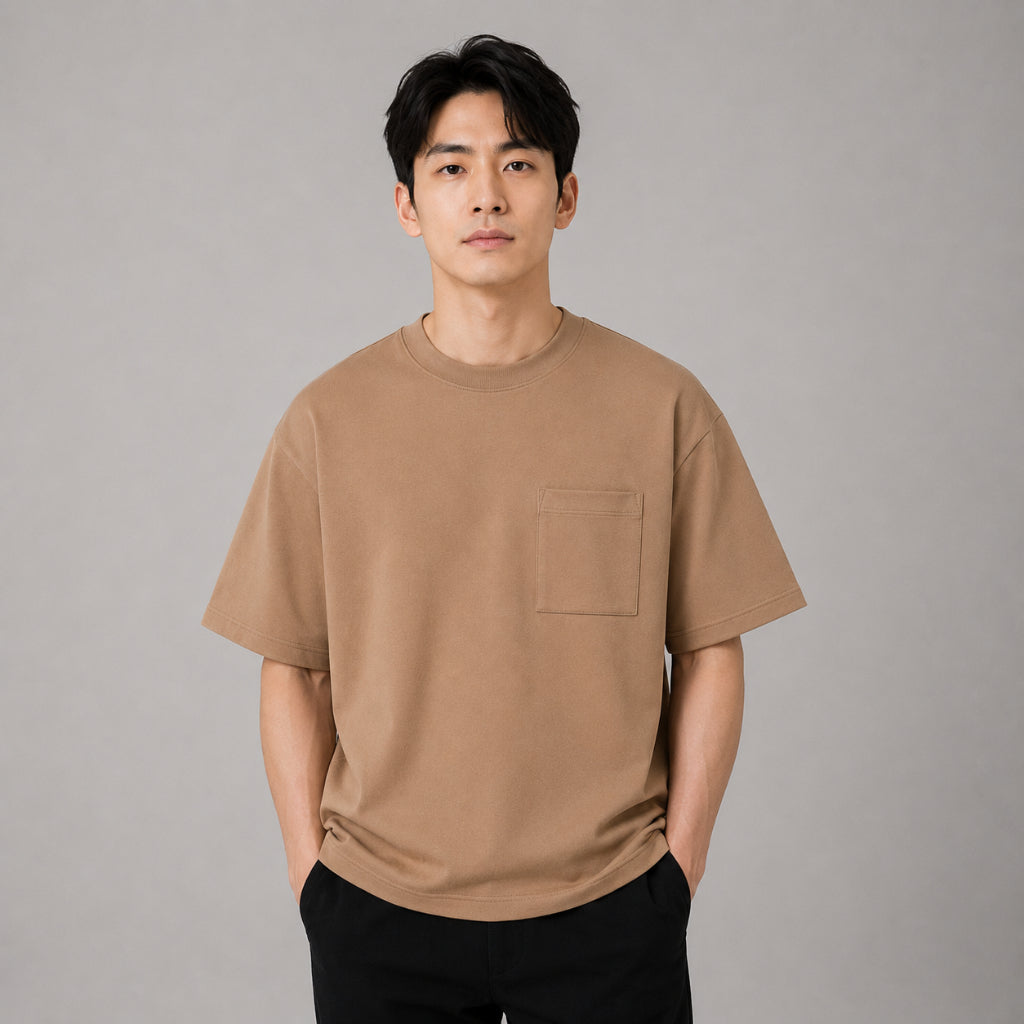 COLEGACY Men Oversized Pocket T-Shirt