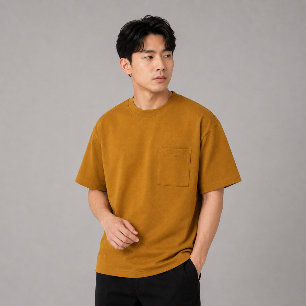 COLEGACY Men Oversized Pocket T-Shirt