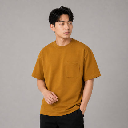 COLEGACY Men Oversized Pocket T-Shirt