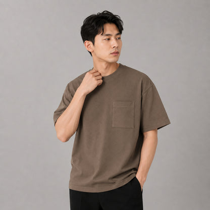 COLEGACY Men Oversized Pocket T-Shirt