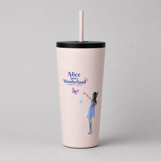 COLEGACY Alice Saves Wonderland Straw Cup