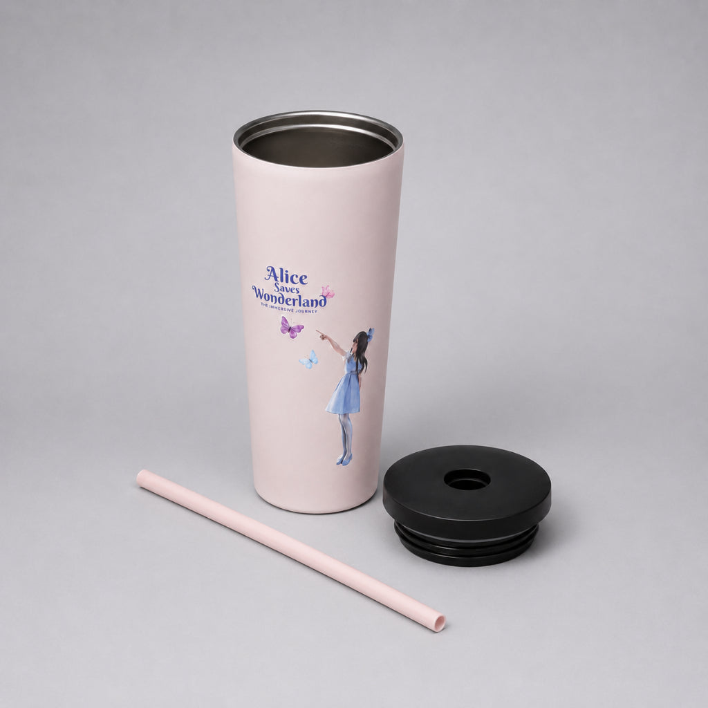 COLEGACY Alice Saves Wonderland Straw Cup