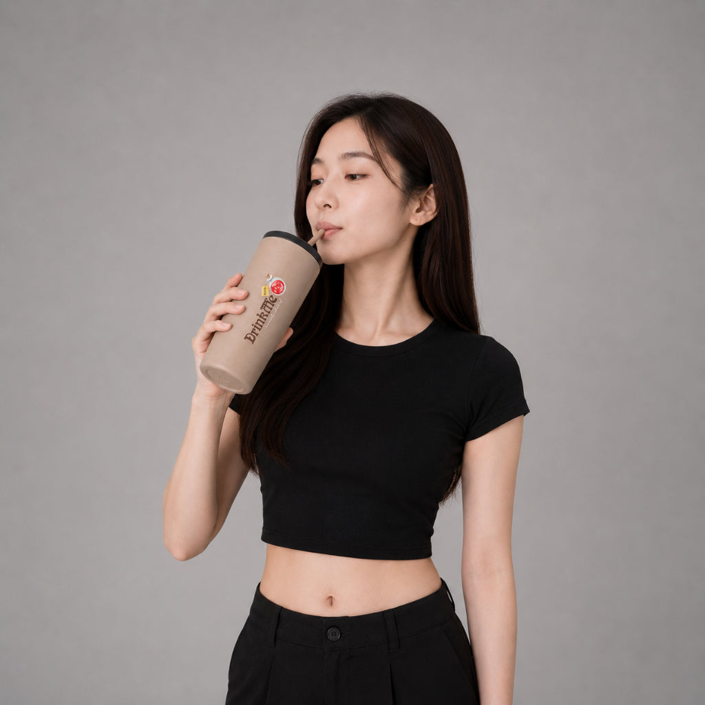 COLEGACY Alice Saves Wonderland Straw Cup