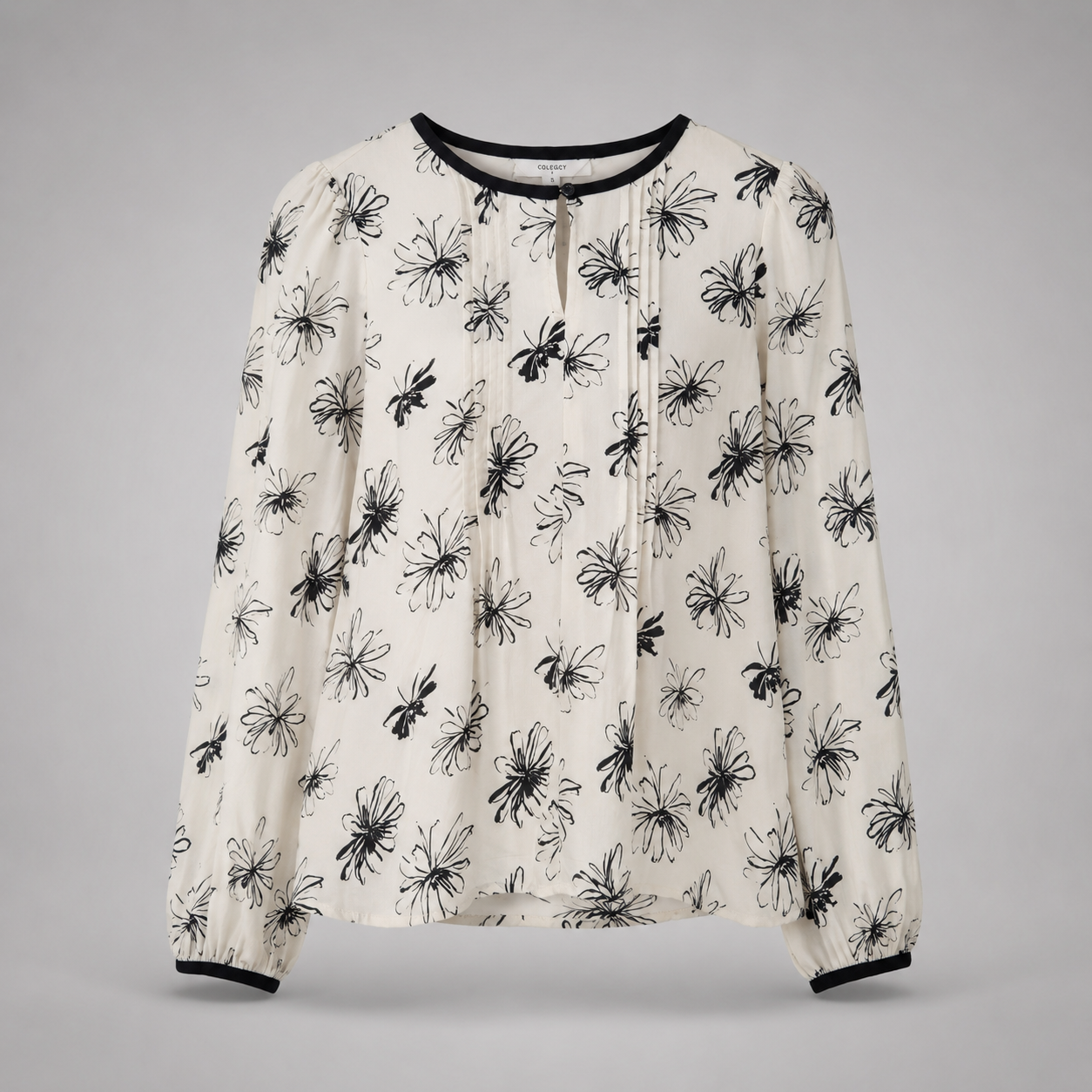 COLEGACY Women Floral Print Long Sleeve Blouse