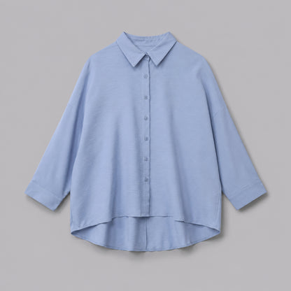 COLEGACY Women Long Sleeve Button Blouse