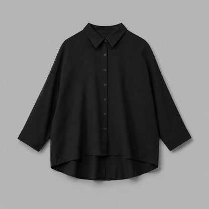 COLEGACY Women Long Sleeve Button Blouse