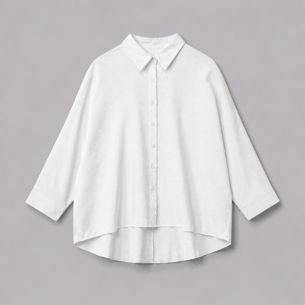 COLEGACY Women Long Sleeve Button Blouse