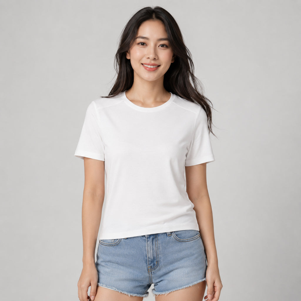 YFS Women Essential Round Neck Casual T-Shirt