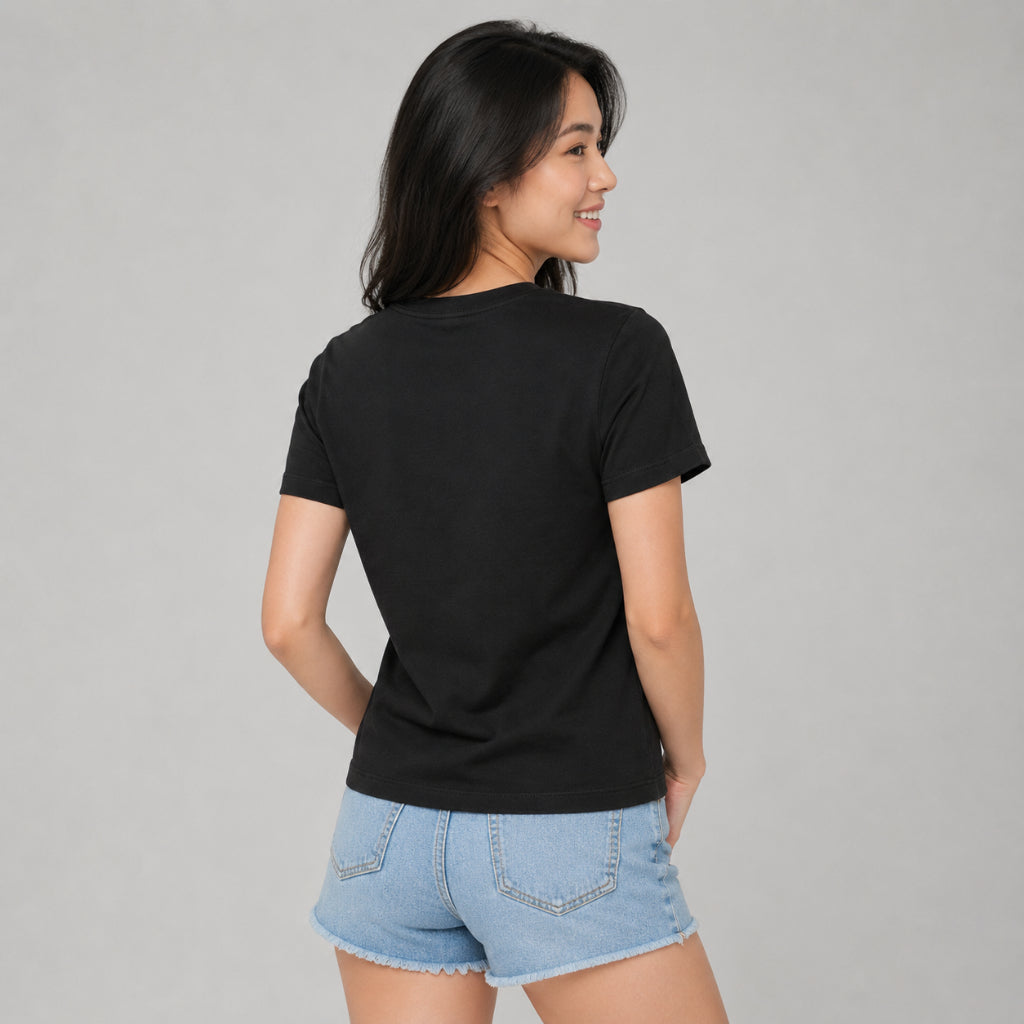 YFS Women Essential Round Neck Casual T-Shirt