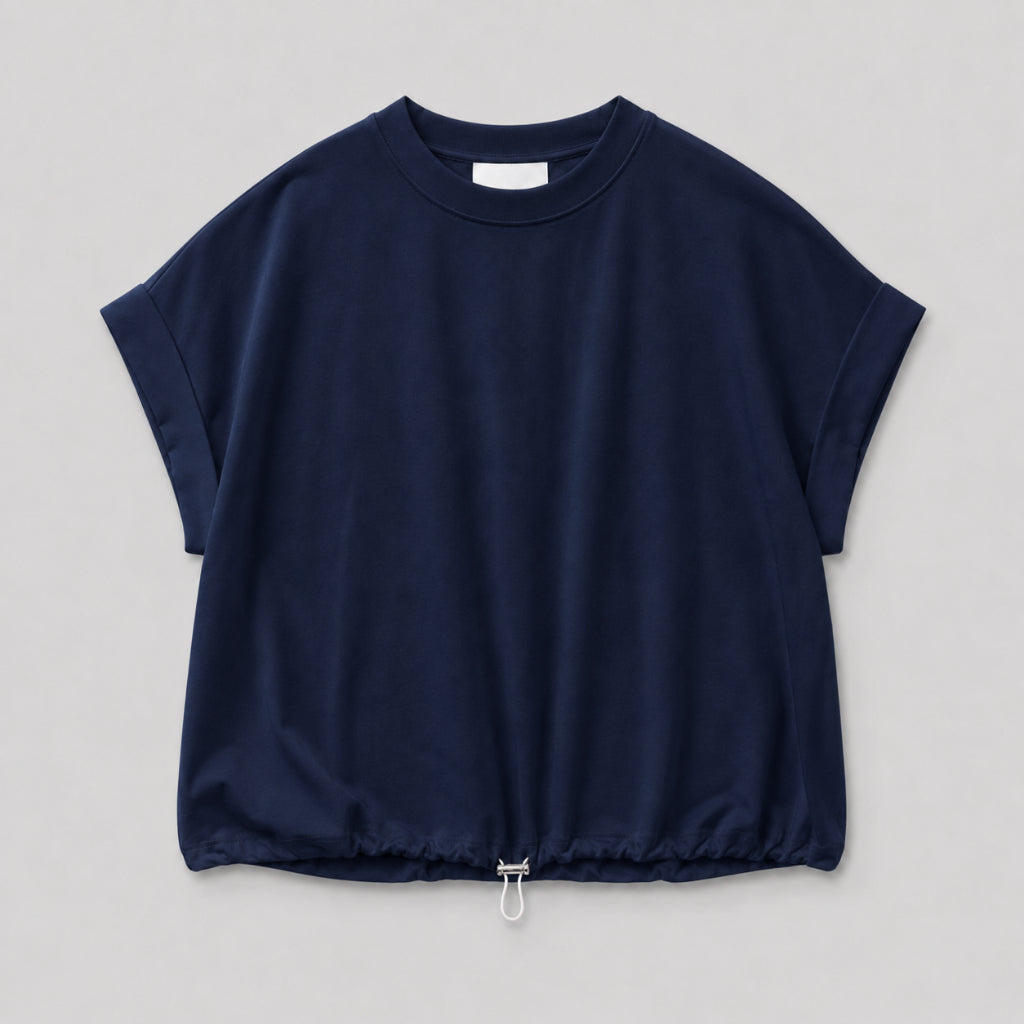 YFS Women Drawstring Hem Crop Top