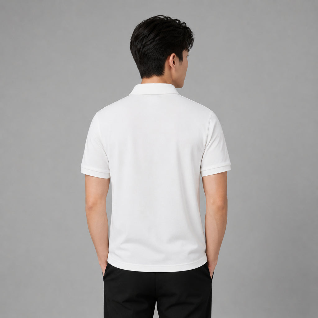 AD Men Contrast Placket Polo Tee