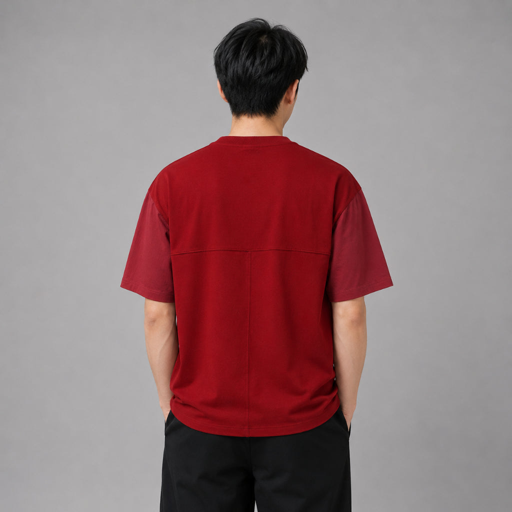 AD Men Contrast Sleeve Pocket Tee