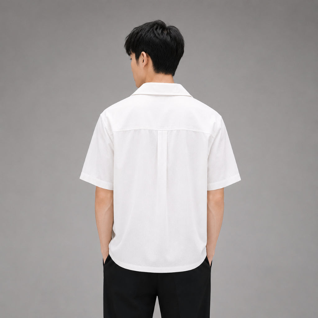AD JEANS Men Textured Collar Shirt