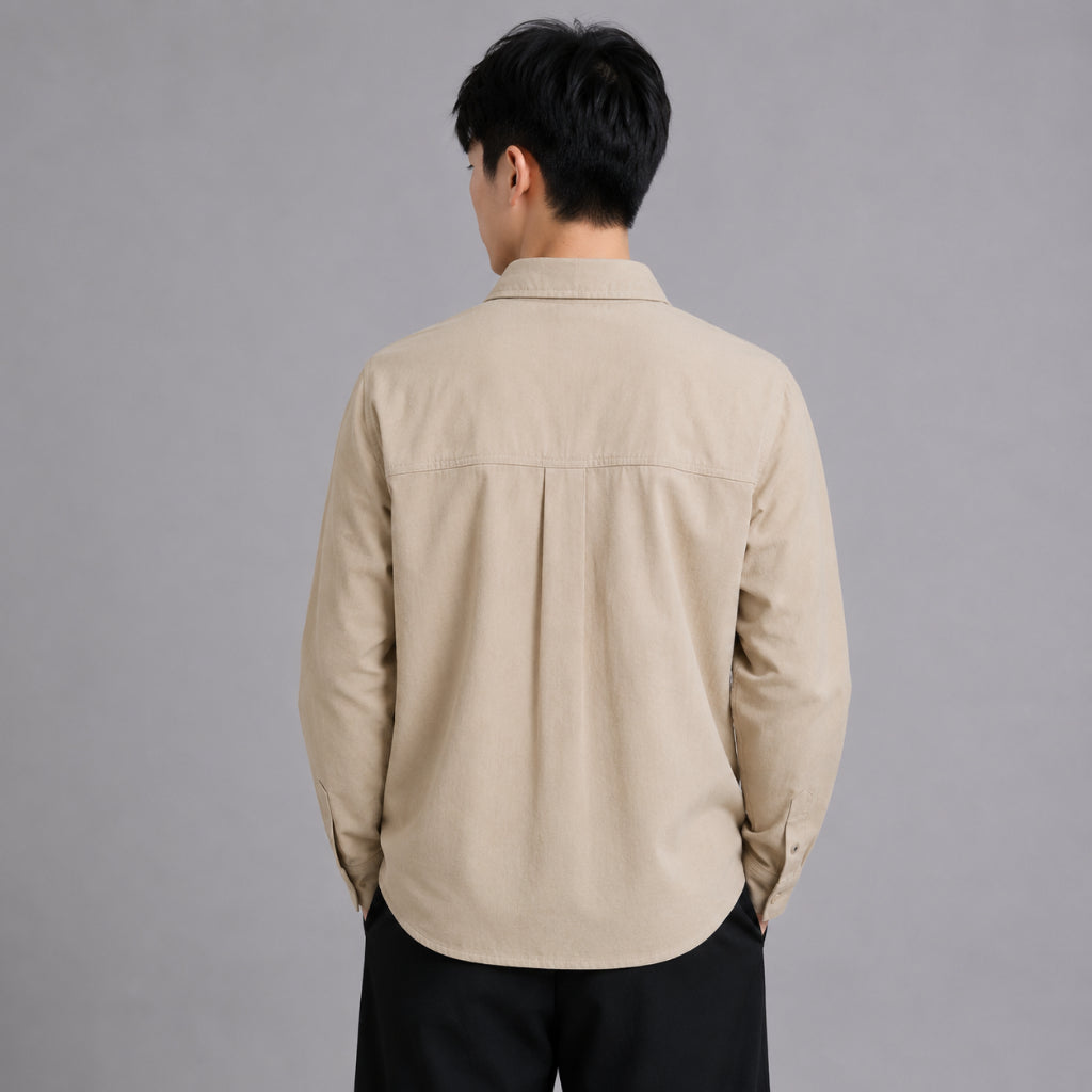 AD JEANS Men Long Sleeve Relax Fit Shirt