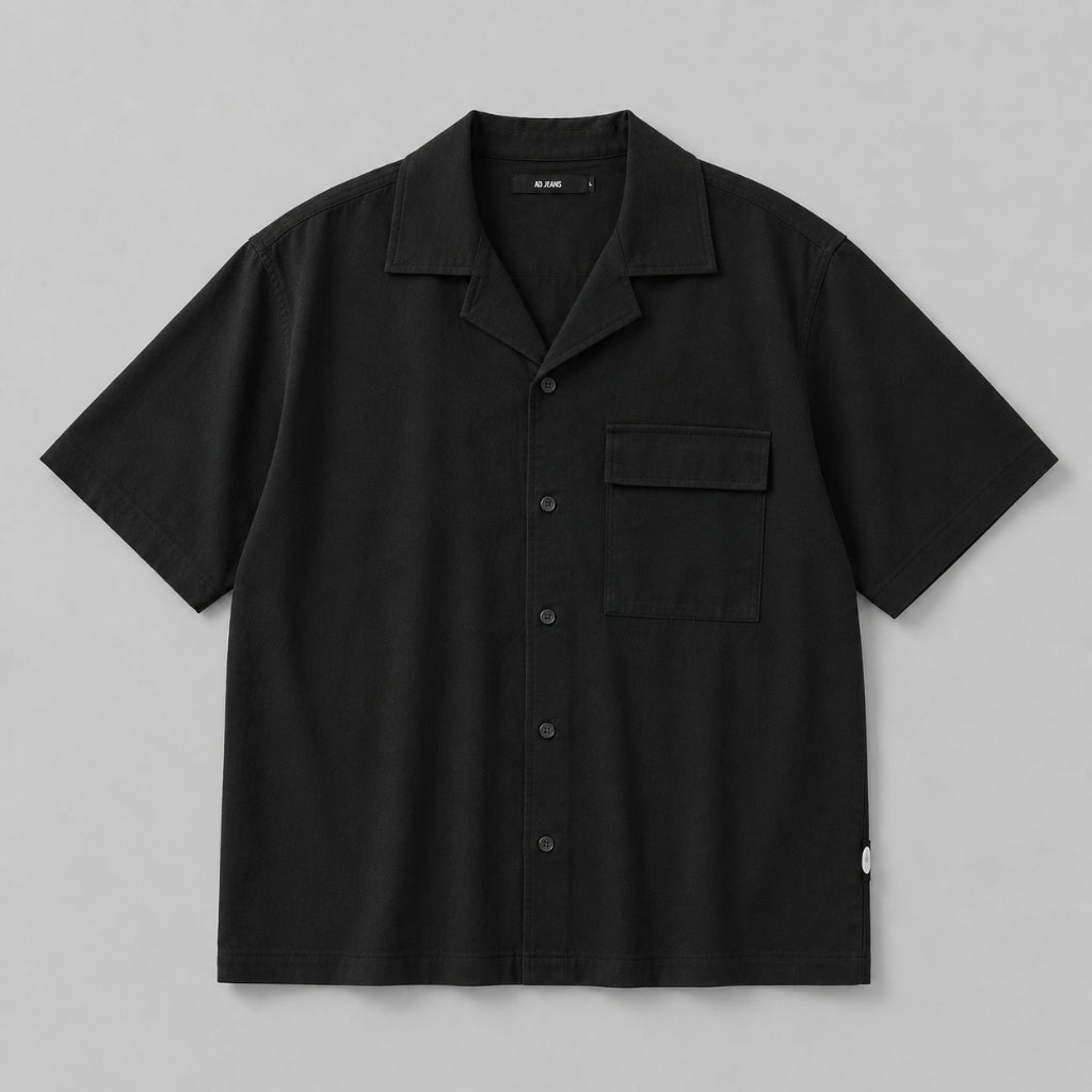 AD JEANS Men Relax Fit Camp Collar Shirt