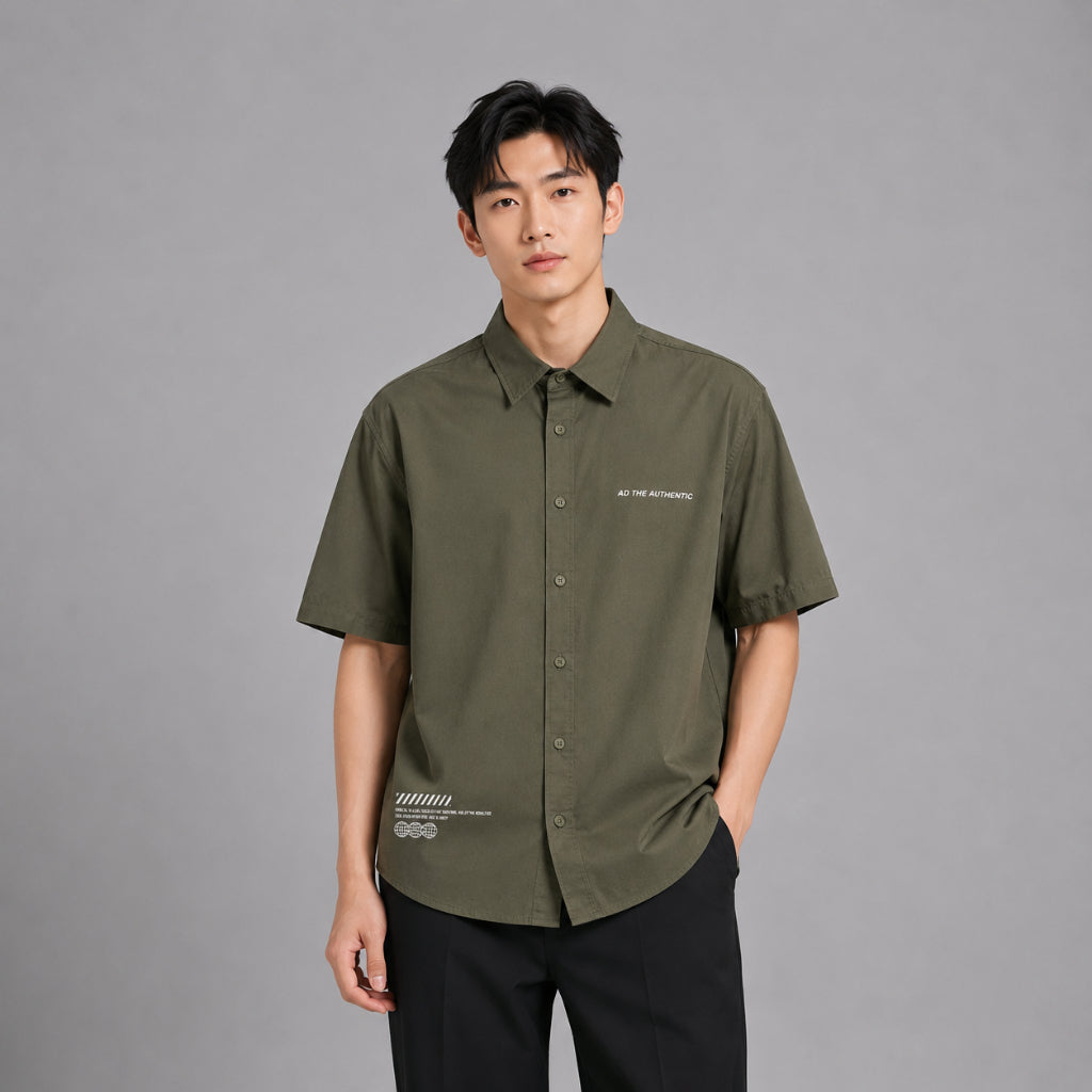AD Athleisure Men Authentic Print Shirt