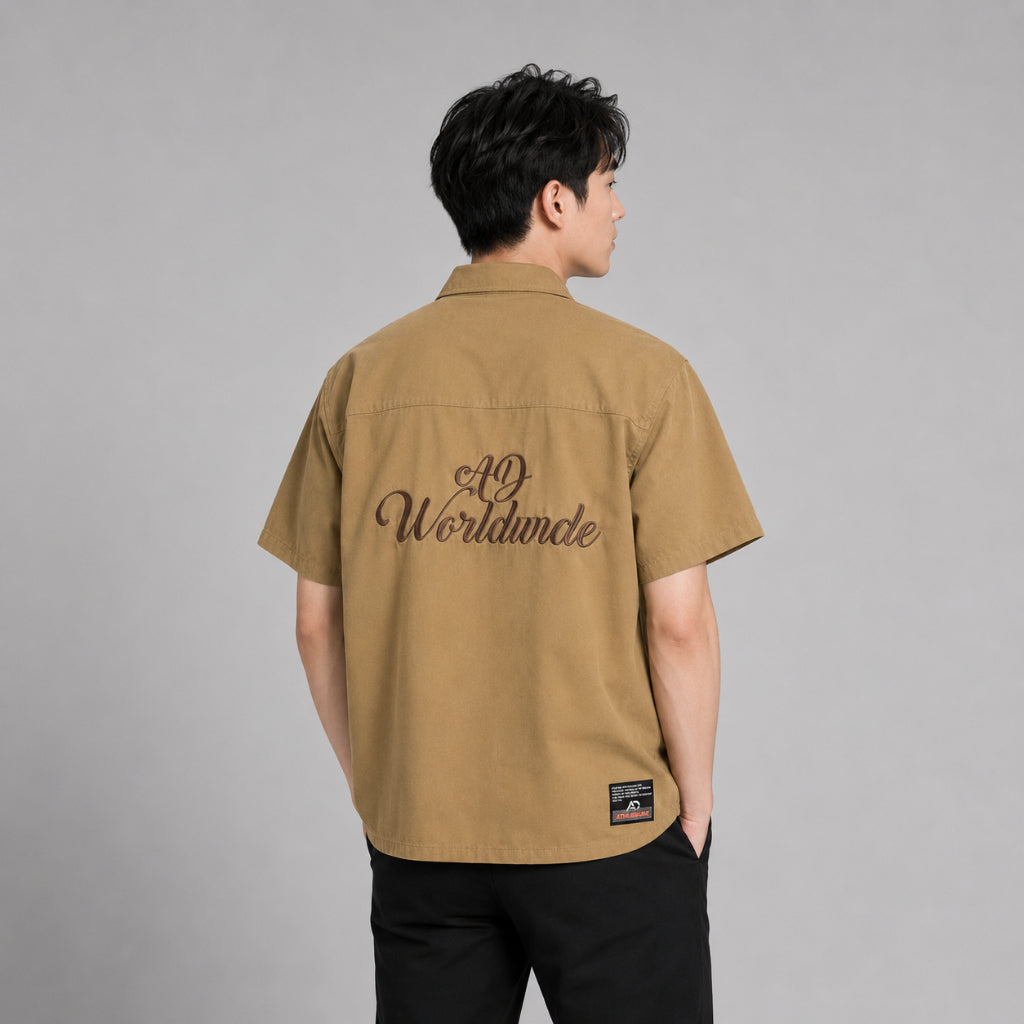 AD Athleisure Men Worldwide Patch Shirt