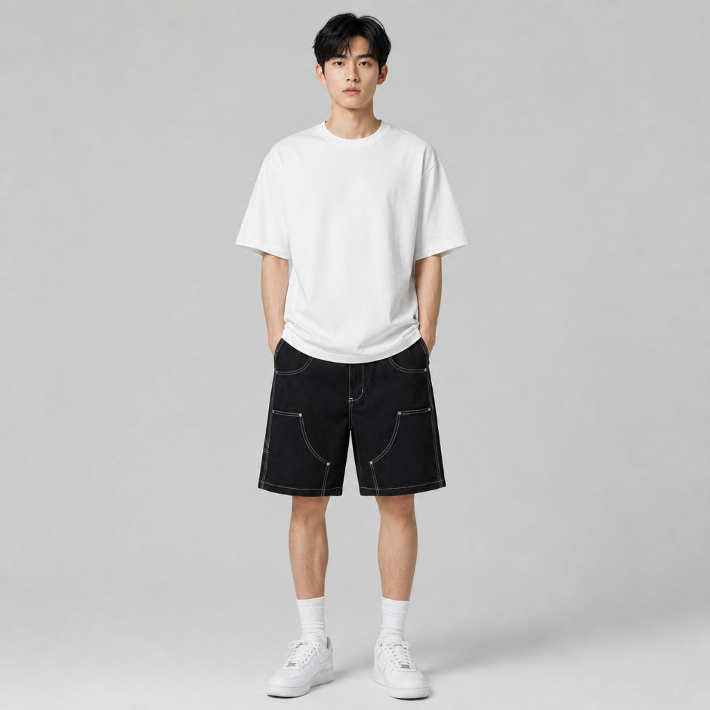 AD Athleisure Men Utility Denim Shorts
