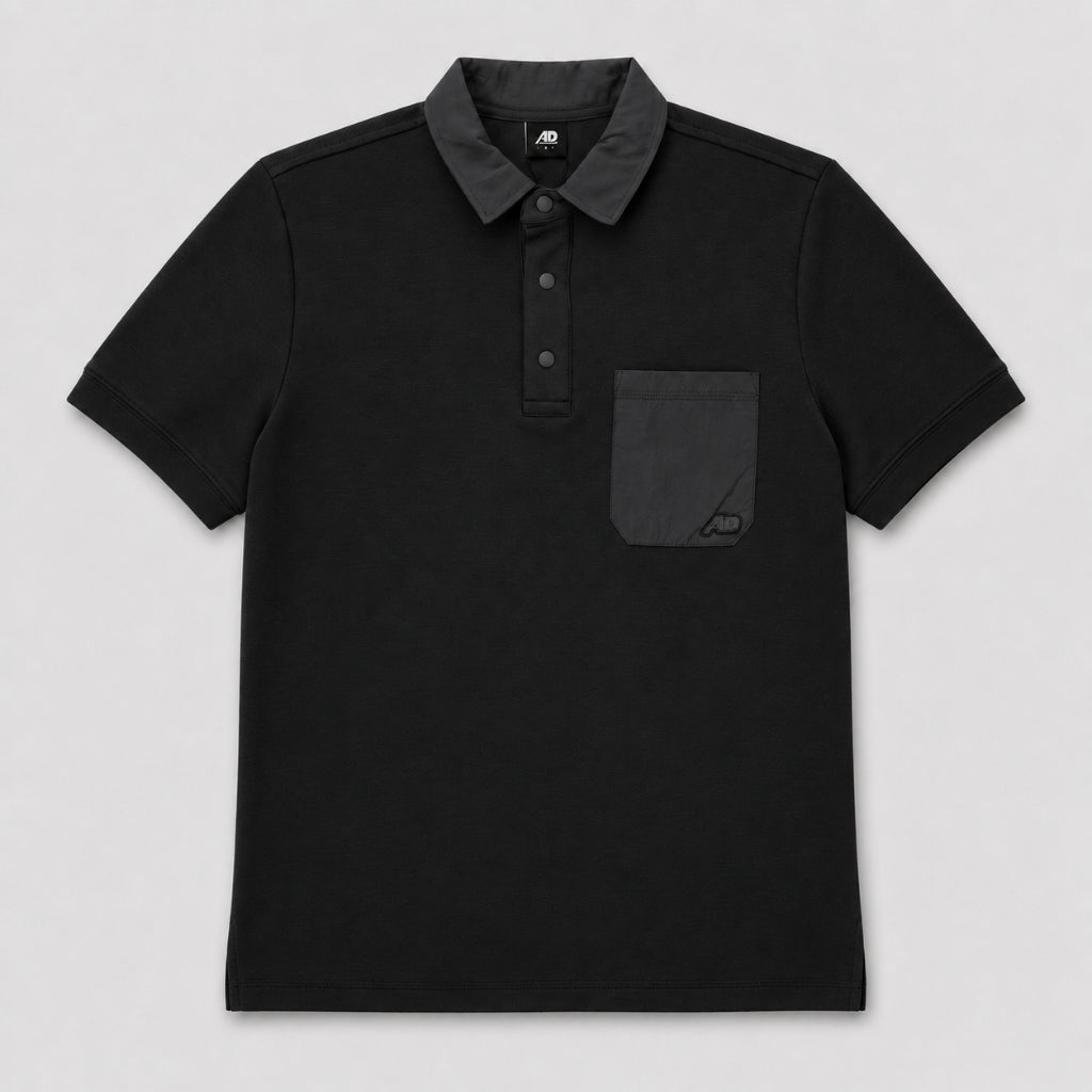 AD Men Contrast Pocket Polo Tee