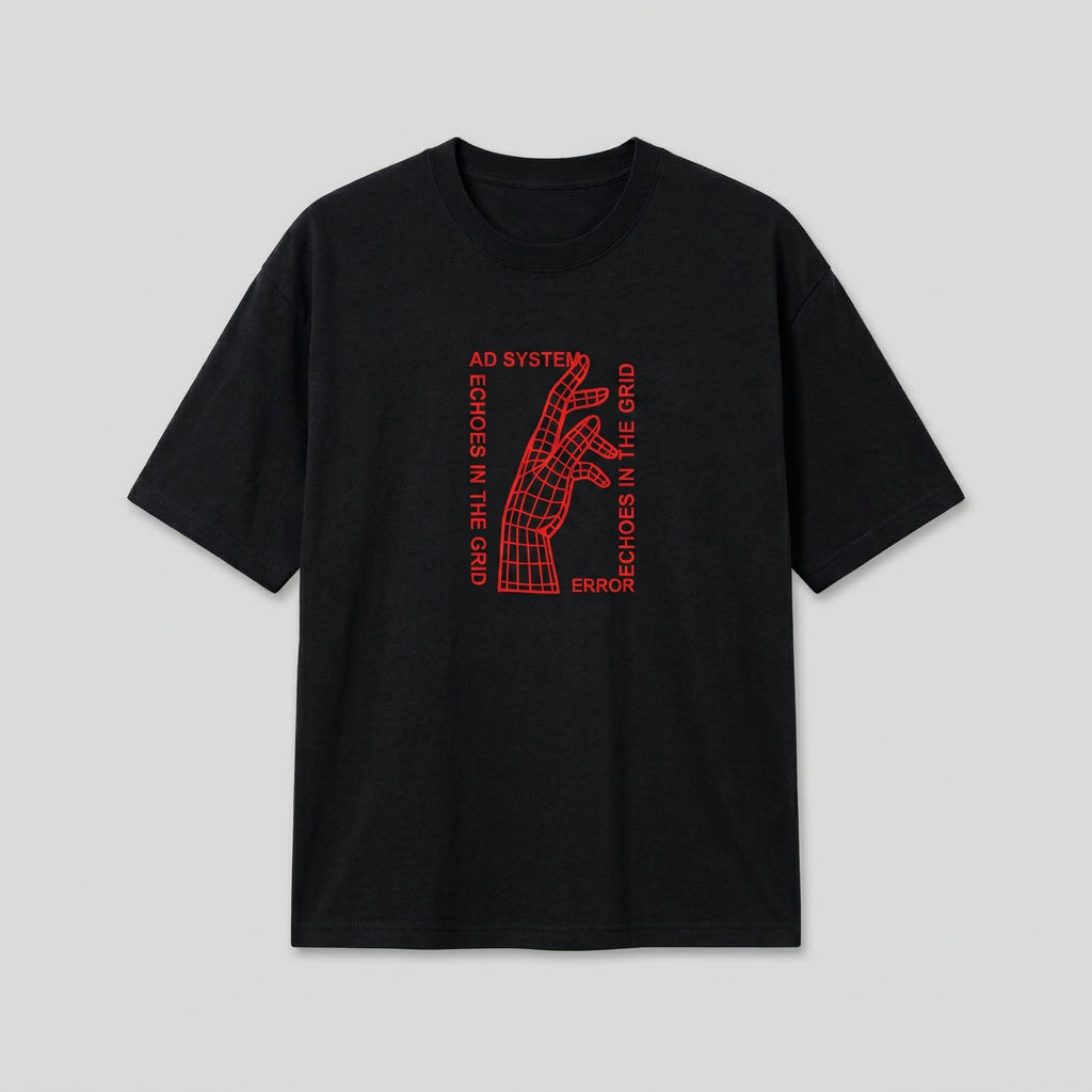 AD Men Unisex Streetwear Graphic Oversized T-Shirt