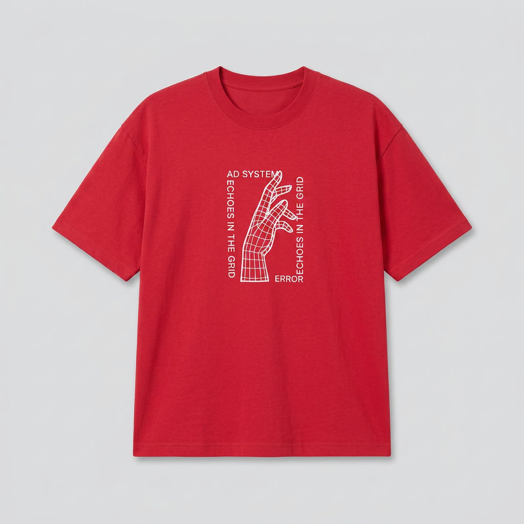 AD Men Unisex Streetwear Graphic Oversized T-Shirt