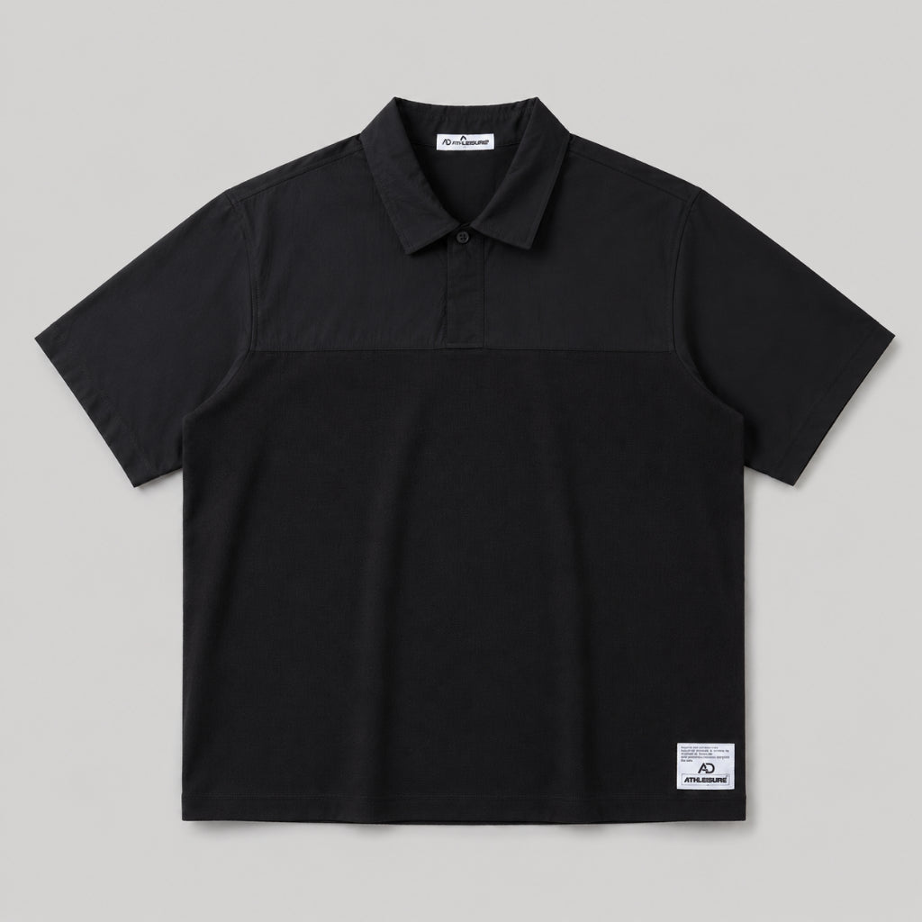 AD Men Oversize Colorblock Polo Shirt