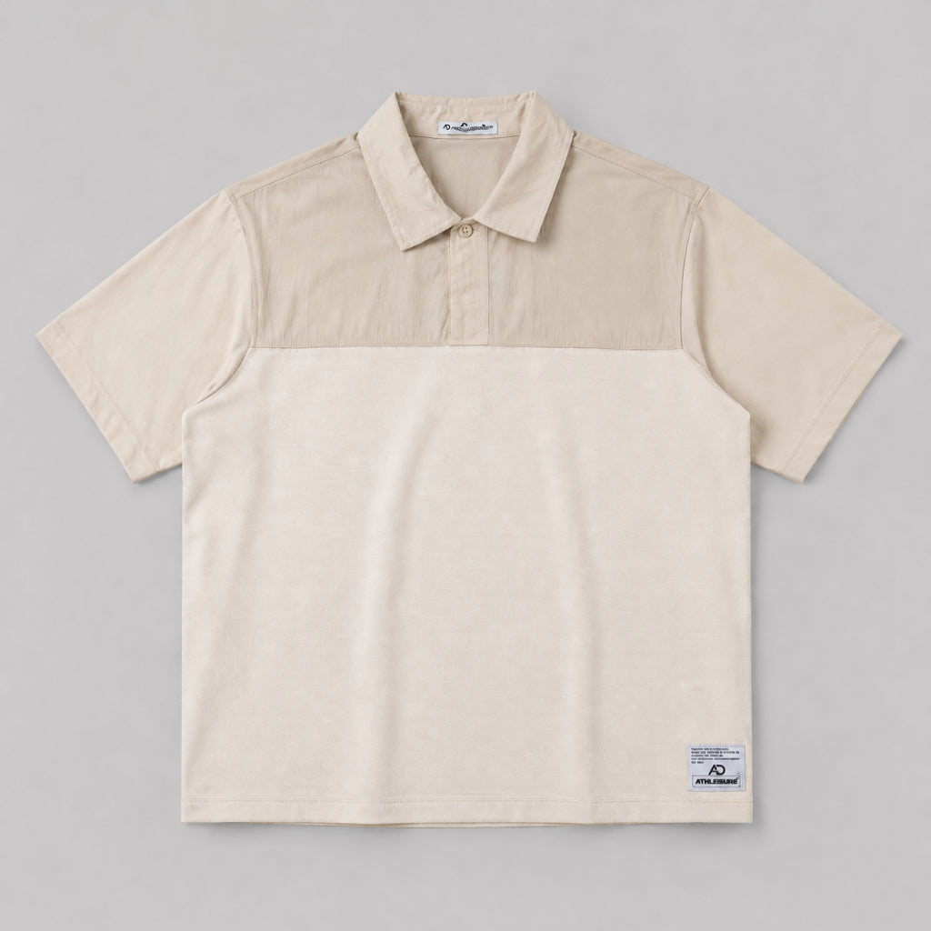 AD Men Oversize Colorblock Polo Shirt