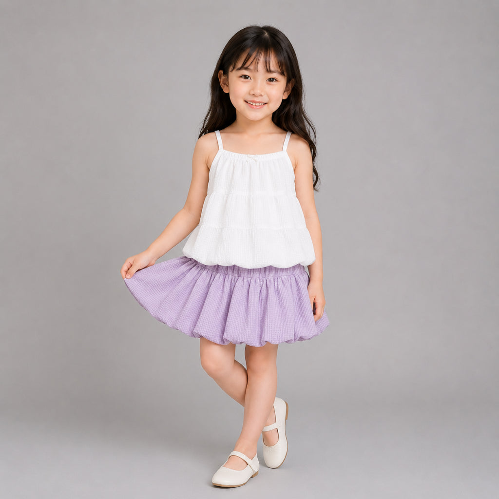 AD Kids Girls Bubble Mini Skirt