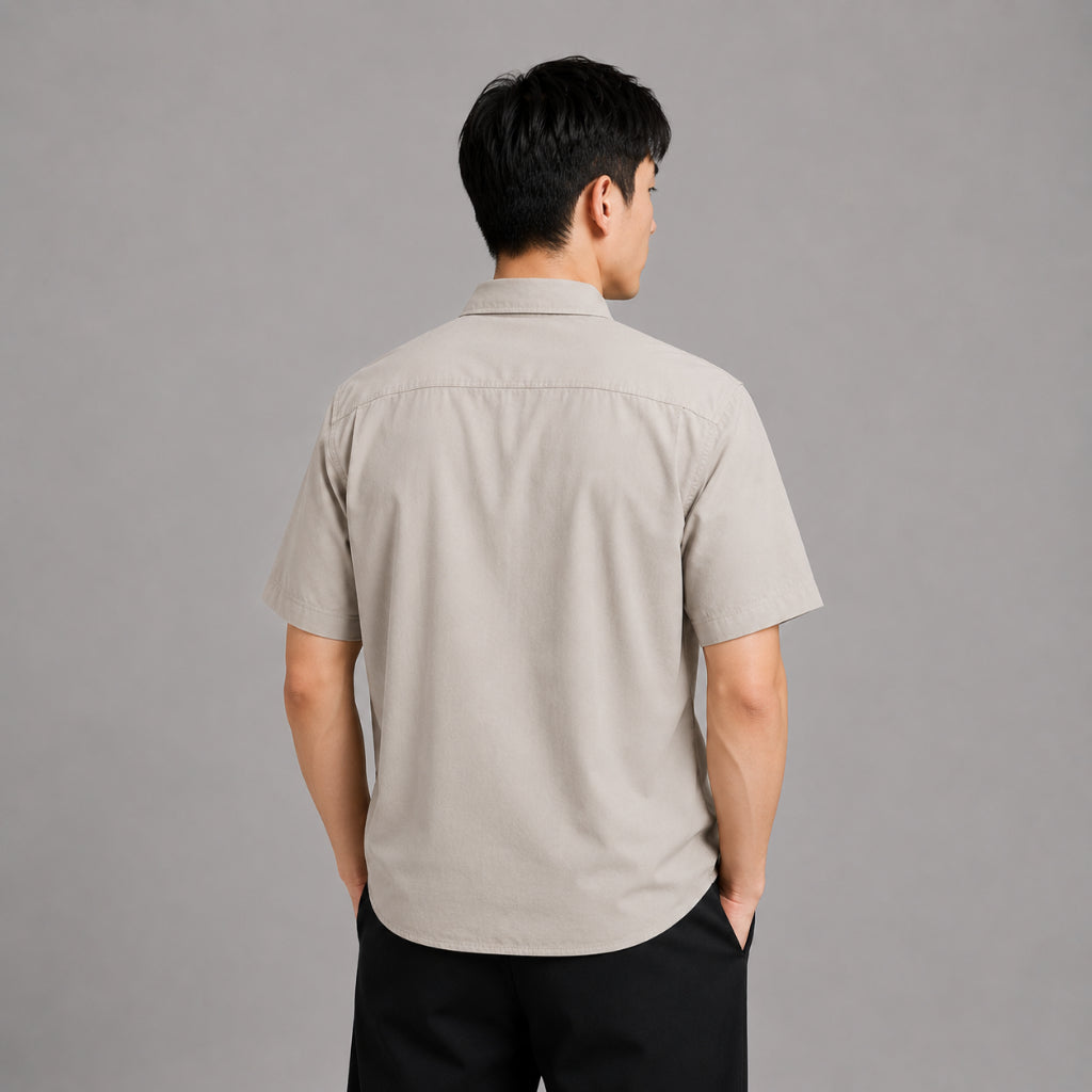 AD JEANS Men Short Sleeve Utility Shirt