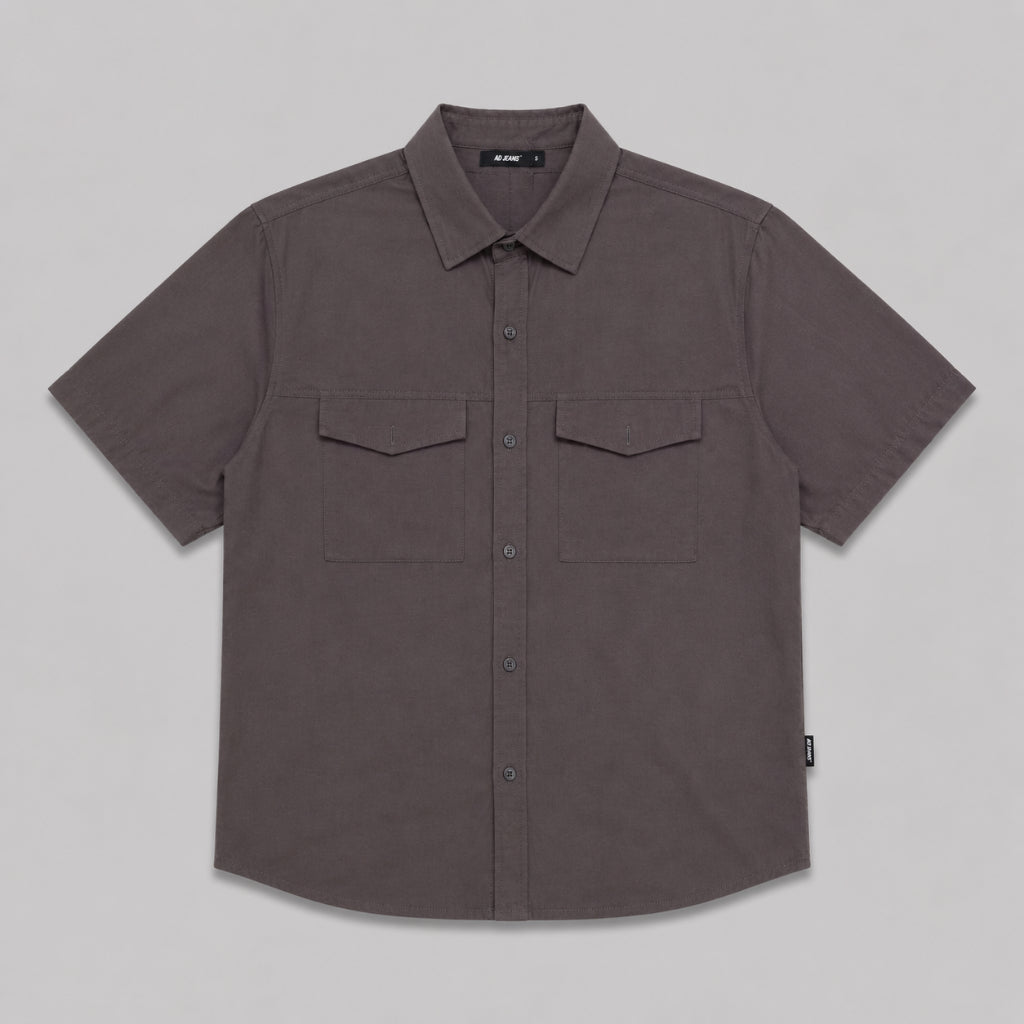 AD JEANS Men Short Sleeve Utility Shirt