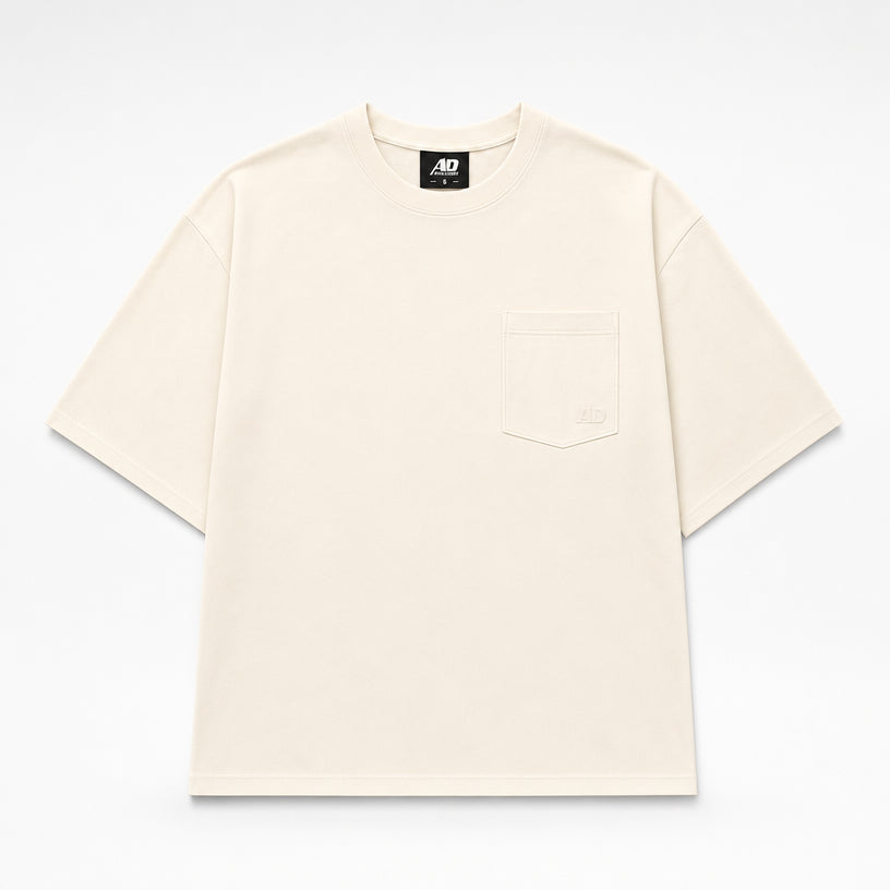 AD Men Off-White Pocket Tee