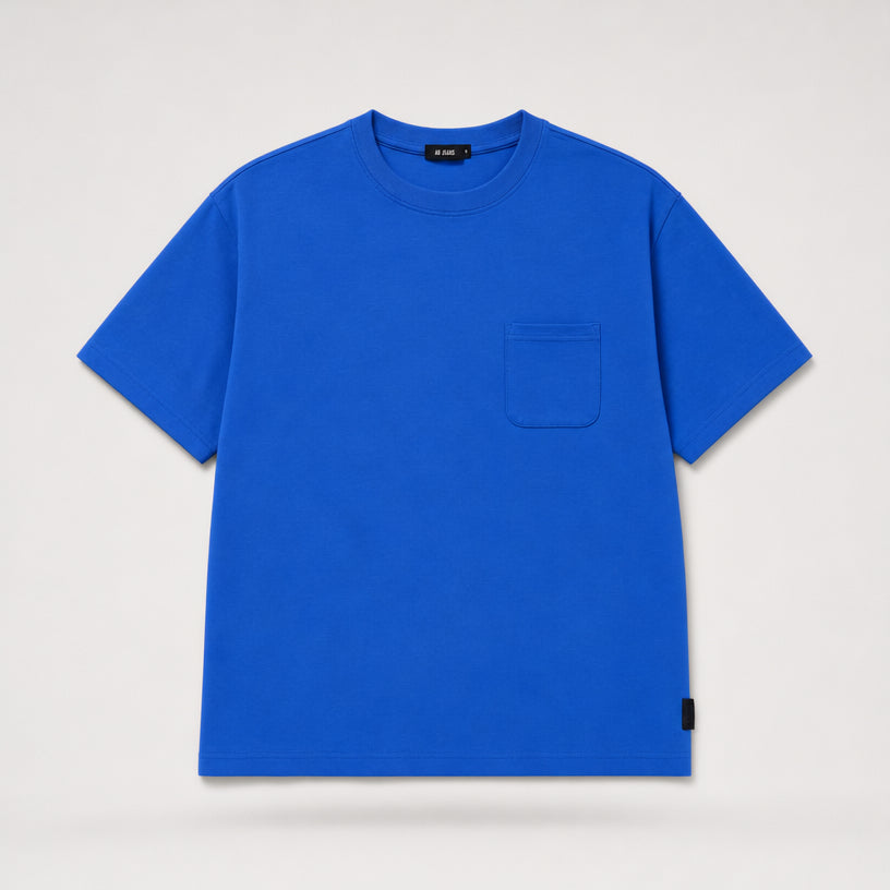 AD Men Premium Relax Fit Pocket Tee | Oversized Cotton T-Shirt | Basic Plain Tee Streetwear | Unisex Loose Fit
