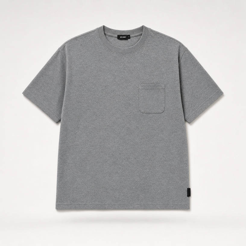 AD Men Premium Relax Fit Pocket Tee | Oversized Cotton T-Shirt | Basic Plain Tee Streetwear | Unisex Loose Fit