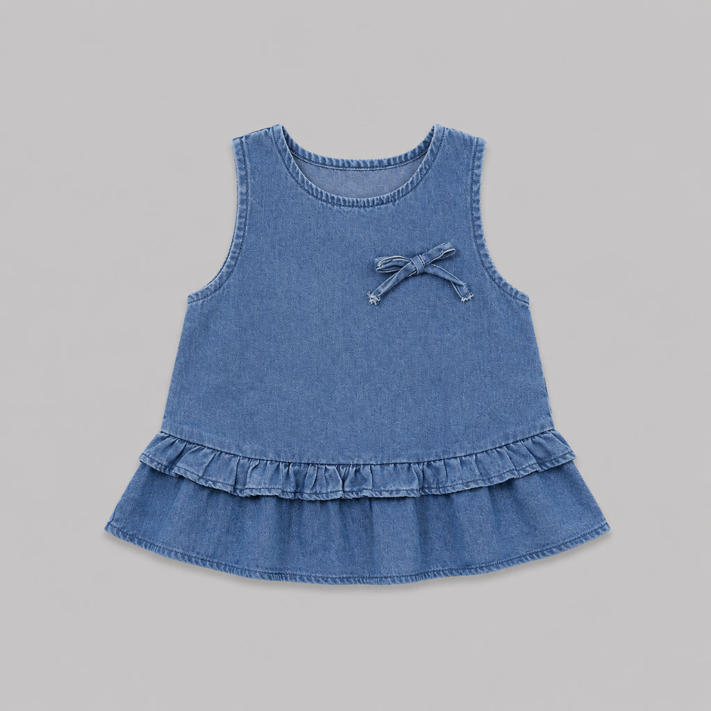 AD Kids Girls Sleeveless Ruffle Top