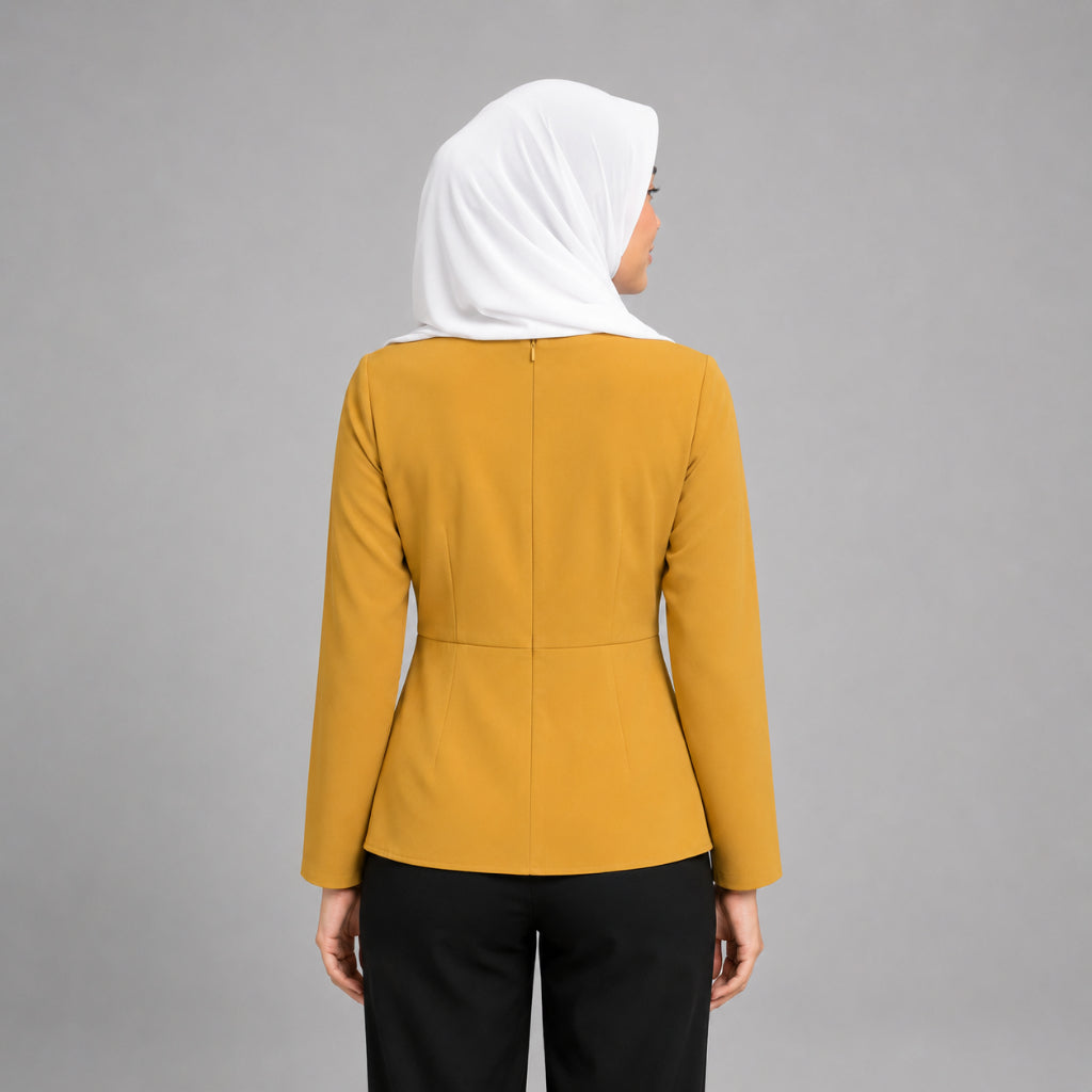 PISCO Women Elegant Wrap Front Blouse