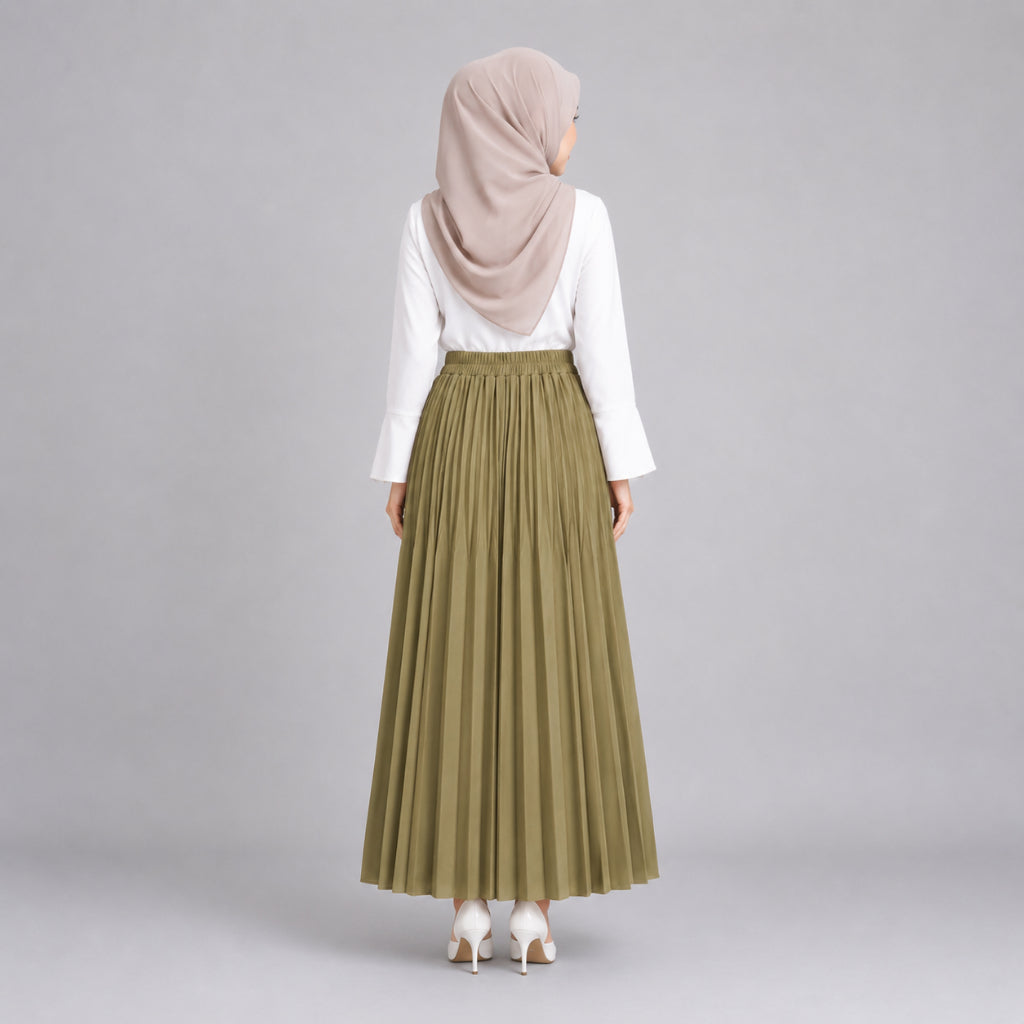 PISCO Women Classic Pleated Maxi Skirt