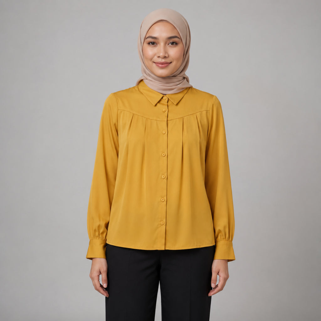 PISCO Women Elegant Long Sleeve Blouse