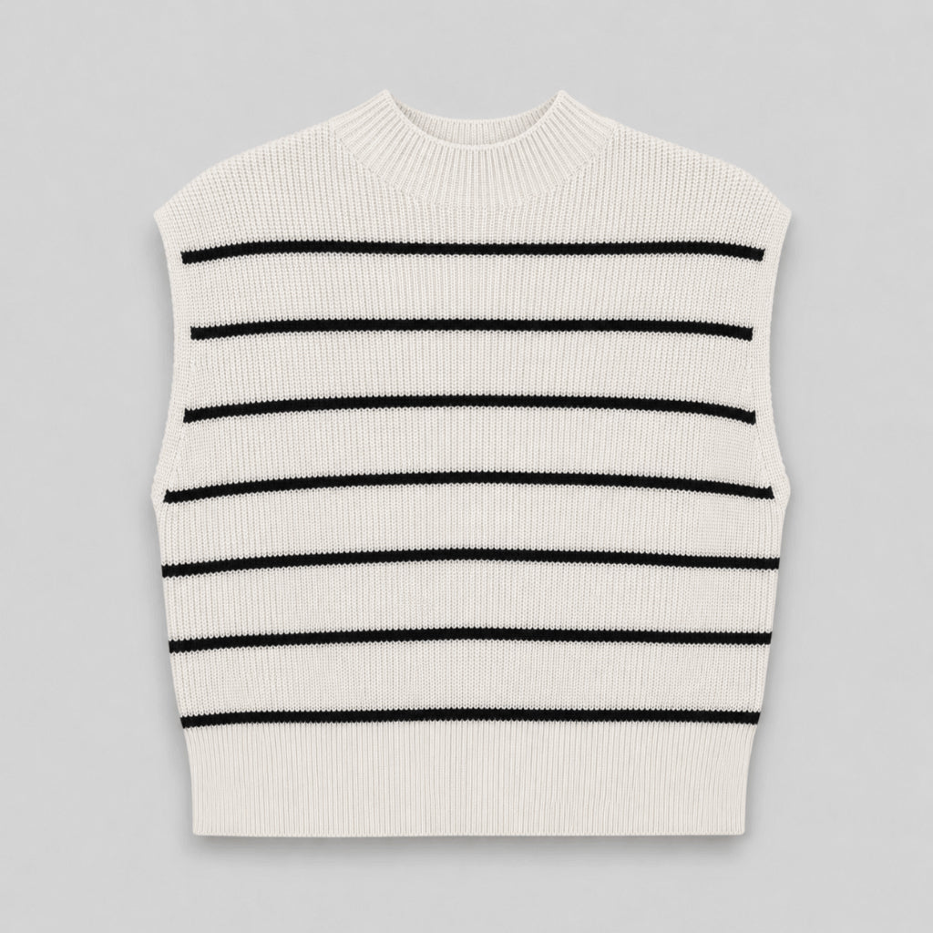 PISCO Women Striped Knit Sleeveless Top