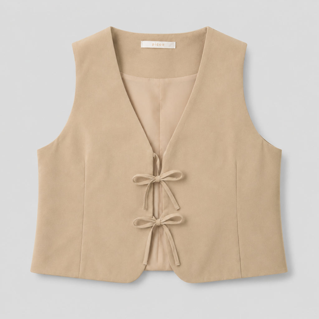 PISCO Women Ribbon Tie Sleeveless Top