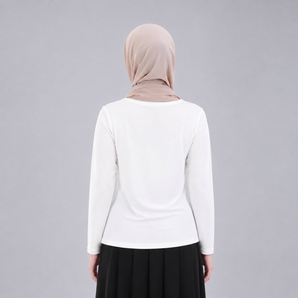 PISCO Women Twist Front Ribbed Long Sleeve Top