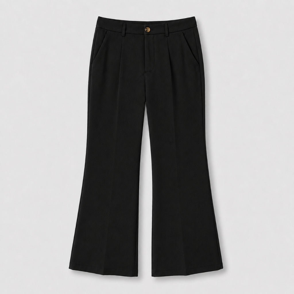 PISCO Women Elegant High Waist Flare Pants