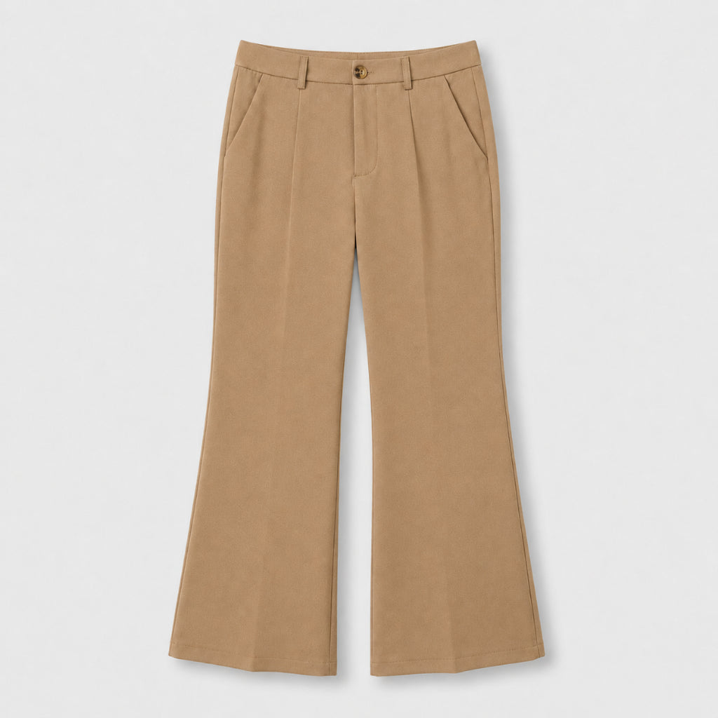 PISCO Women Elegant High Waist Flare Pants